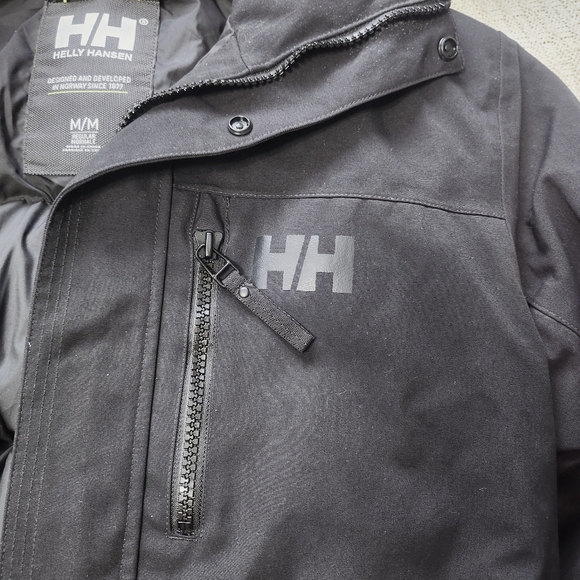 Helly Hansen Size M Down Black Warm Parka - Picture 15 of 17